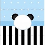 Bala Personalizada Panda Azul Kit Festa