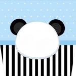 Balde de Pipoca Panda Azul Kit Festa