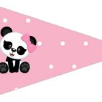 Bandeirinha Sanduiche 2 Panda Rosa