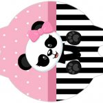 Enfeite Canudinho Panda Rosa