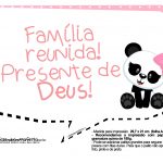 Plaquinha Panda Rosa 07