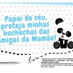 Plaquinhas Panda Azul 10