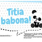 Plaquinhas para festa Panda Azul 13