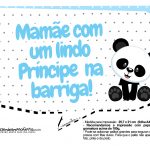 Plaquinhas para festa Panda Azul 31