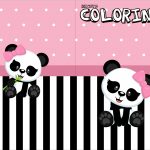 Revista Colorindo Panda Rosa