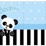Rotulo Toddynho Panda Azul Menino