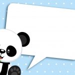 Convite Panda Azul 1
