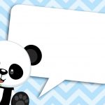 Convite Panda Menino Azul 3