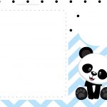 Convite Panda Menino Azul 8