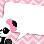 Convite Panda Menina Rosa 3