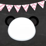 Convite Panda Rosa Menina 8