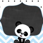 Convite para Festa 03 Panda Menino Azul