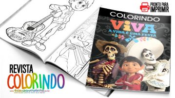 Livrinho para Colorir Viva a Vida é uma Festa Grátis para Imprimir Revista para Colorir Viva a vida e uma festa