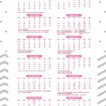 Calendario 2022 Panda Rosa