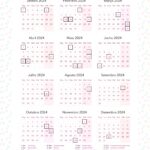 Calendario 2024 lhama rosa