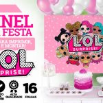 Painel Lol Surprise usando Folhas A4 Molde Grátis para Imprimir