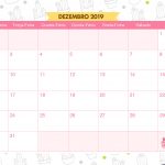 Calendario Dezembro 2019 Lhama e Cactos