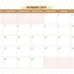 Calendario Mensal Lhama Amarela Fevereiro 2019