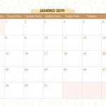 Calendario Mensal Lhama Amarela Janeiro 2019