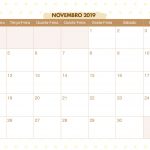 Calendario Mensal Lhama Amarela Novembro 2019