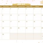 Calendario Mensal Unicornio Abril 2019