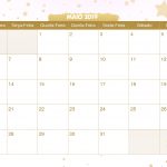 Calendario Mensal Unicornio Maio 2019