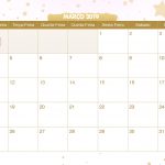 Calendario Mensal Unicornio Marco 2019