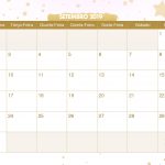 Calendario Mensal Unicornio Setembro 2019