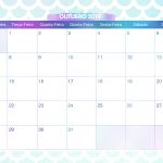 Calendario Mensal para Planner Sereia Outubro 2019
