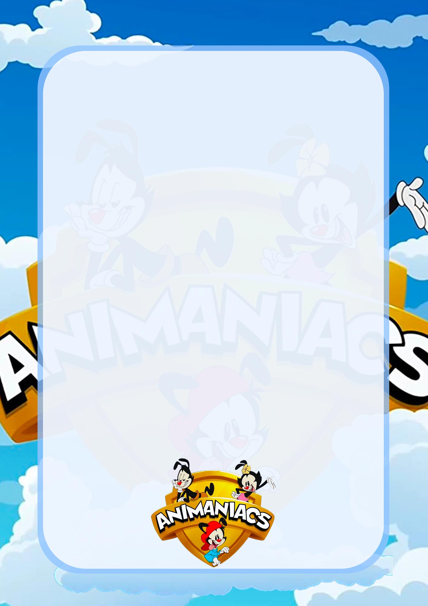 Adesivo Capa de Caderno Animaniacs