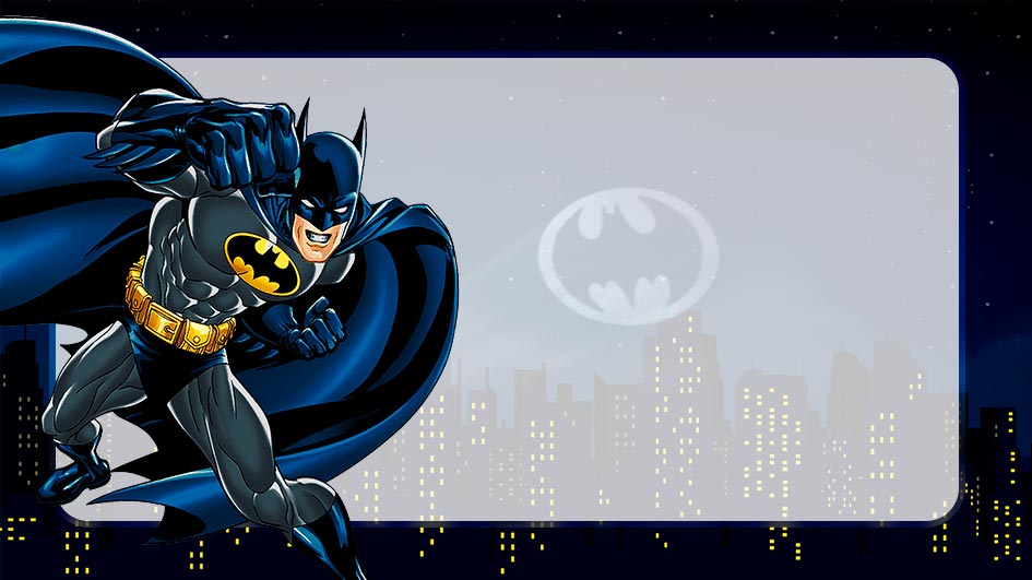 Etiqueta Personalizada Batman - Fazendo a Nossa Festa