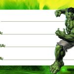 Etiqueta escolar Hulk 4