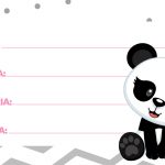 Etiquetas Escolares Panda Rosa 5