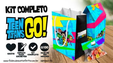 Kit Festa Jovens Titãs para Imprimir de Graça e Arrasar na Festa Kit Festa Jovens Titas para Imprimir