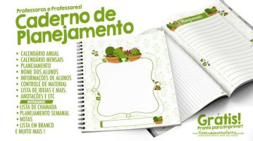 Planner para Professores Tema Cactos Grátis para Imprimir Planner para Professores Tema Cactos