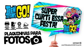 Plaquinhas Jovens Titãs Grátis para Baixar e Imprimir Plaquinhas Jovens Titas Gratis para Imprimir