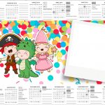 Convite Calendario 2017 Festa Carnaval Infantil
