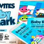 Convite Baby Shark para editar Varios Modelos gratis