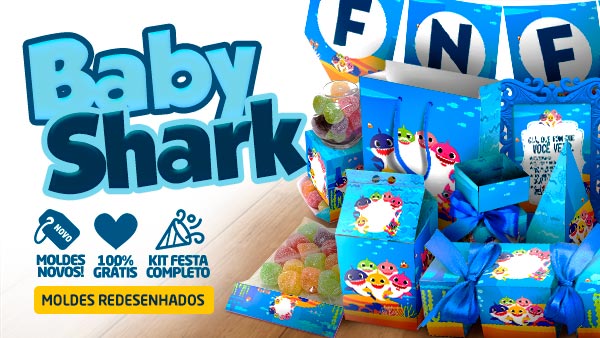 Kit Festa Baby Shark Grátis para Imprimir