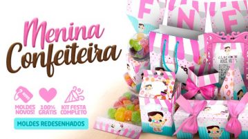 Kit Festa Confeitaria Grátis para Imprimir Kit Festa Confeitaria