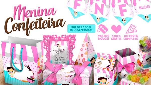 Kit Festa Confeitaria para Imprimir