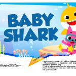 Plaquinhas para Festa Baby Shark 9