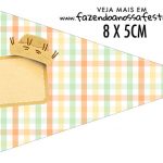 Bandeirinha Sanduiche para imprimir Kit Festa Junina Tons Pasteis