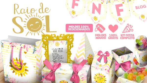 Kit Festa Sunshine para imprimir