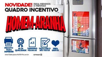 Quadro Incentivo Homem Aranha para Imprimir de Graça Quadro de Regras Homem Aranha