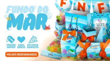 Kit Festa Fundo do Mar Grátis para Imprimir Kit Festa Fundo do Mar