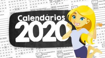Calendário 2020 para Imprimir Grátis Calendario 2020 para imprimir