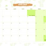 Calendario Mensal Cactos Maio 2020