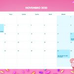 Calendario Mensal Cupcake Novembro 2020