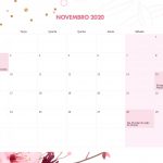 Calendario Mensal Floral Novembro 2020